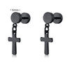 Rock Punk Stainless Steel Black Dangle Pendant Punk Minimalist Hanging Woman's Drop Earring for Man Piercing Ear Jewelry - Image 22