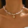 Bohemian Starfish Pearl Choker Necklace for Women Girl Creative Crystal Handmade Beaded Necklaces Beach Jewelry Gift - Image 27