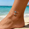 Colorful Drip Oil Fish Anklet for Women Girls Simple Geometric Animal Line Foot Chain Beach Jewelry Accessories - Image 1