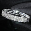 Wedding Bridal Jewelry 1-10 Row Cuff CZ Rhinestone Crystal Stretch Strand Bracelet Bangle - Image 39