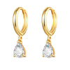 Crmya Cute Cubic Zirconia CZ Gold Silver Plated Hoop Drop Earrings For Women Dangle Earring Jewelry - Image 21