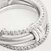 Multi-layer Stackable Finger Rings Shiny Cubic Zirconia Link Ring Gold Plated Stainless Steel Jewelry Accessory - Image 5