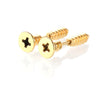 Stainless Steel Screw Stud Earrings in Colorful Finishes 1 Pair - Image 4
