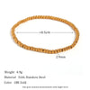 Gold Plated Silver Color Elastic Beads Bracelets Bangles For Woman Stainless Steel Beaded Chain Bracelet - Image 11
