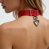 Women Colorful Tie Neck Ring Large Circle Heart Geometric Shape Accessory Belt Sweet Cool Style Iron Material for All Ages - Image 5