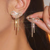 Long Tassel Drop Earrings for Women Black Gold Silver Color Rhinestone Dangle Earring Wedding Party Jewelry Gift - Image 21