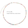 Sexy Short Sparking Rainbow Tennis Chain Chocker Necklace With CZ Personality Women Collar Jewellery - Image 17