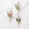 Rhinestone Ear of Wheat Brooches for Women Unisex Plant Pins 3-color Available Casual Party Accessories Gifts - Image 3