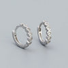 Silver Zirconia Huggie Hoop Earrings for Women Girls Sparkling Round CZ Wedding Engagement Party Jewelry Gift - Image 10