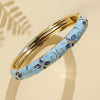 Ftcy Flower Pattern Enamel Cloisonne Bracelet For Women Retro Gold Color Plated Bangles for Girls Women Jewelry Gifts - Image 4