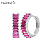 13mm Crystal Hoop Earrings for Women Silver Needle Zircon Huggie Small Earrings Hoop Piercing Jewelry Gifts - Image 23