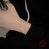 Silver Plated 18-Karat Gold Four-Leaf Clover Full Star Bracelet Simple Zircon Silver Women's Commute - Image 5