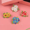 Flower Plant Metal Brooch Set, Enamel Lapel Pins for Clothing Decoration, Gift. Enamel Pin - Image 5