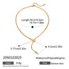 Stainless Steel Y-Shaped Necklace with a Slim Pendant Drop - Image 8