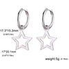 Stainless Steel Gold Color Drop Earrings Women Round Heart Flower Sun Totem Pendant Hoop Earrings Jewelry Gift - Image 8