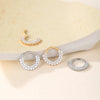 1/5PCS Titanium 16G CZ Hinged Clicker Segment Hoop Ring 8mm CZ Daith Earring Cartilage Conch Tragus Septum Nose Piercing Jewelry - Image 5