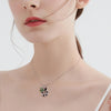 Silver Cube Zirconia Snake Ring Women Open Adjustable CZ Finger Ring Party Jewelry Necklace Clover Charm Love - Image 2