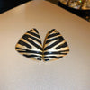 Vintage Triangular Stud Earrings for Women Girls Striped Zebra Drip Oil Earring Party Gifts Jewelry Accessories - Image 4