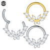 1Pc Titanium Nose Hoop Daith Earring Conch Helix Septum Piercing Clicker Segment Helix Rook Ear Piercings Women Body Jewelry 16G - Image 4