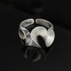 Silver Rings for Women Vintage Matte Frosted Lace Irregular Finger Rings Y2K Couple Ring Hip Hop Jewelry - Image 11