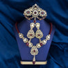 Sunspicems Gold Color Arabic Morocco Bridal Wedding Jewelry Sets Beads Necklace Waterdrop Pendant Long Earring Filigree Brooch - Image 1