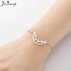 Simple Double Heart Stainless Steel Bracelet Women Men Scissors Pins Mountain Charm Bracelets Handmade Jewelry - Image 6