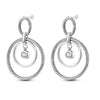 Silver Shining Zircon Earring Sparkling Simple Bow Irregular Curve Hoop Earring Jewelry Gifts for Women Men - Image 29