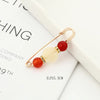 Imitation Pearl and Rhinestone Safety Pin Brooch with Multiple Designs - Image 16