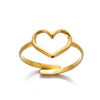 Gold Color Stainless Steel Coin Ring Broad Surface Elliptical Geometry Rings Elegant Jewelry Accessories For Women Gift - Image 12