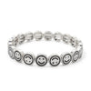 Happy Bangle Paved Diamond Enamel Beaded Bracelets For Women Boho Gold Color Elastic Bracelets - Image 33
