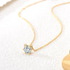 Silver Gold Necklace Sparkling Heart Bow Letter A Charm Bead Pendant Necklace For Women Jewelry Gifts - Image 4