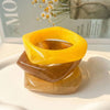 3Pcs/Set Exaggeration Yellow Coffee Acrylic Geometric Irregular Wide Cuff Bangles Women Resin Bracelets Jewelry - Image 1