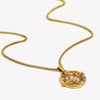 Colorful Rhinestone Moon Star Planet Necklace Stainless Steel Gold Plated Jewelry Girls - Image 2