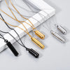 Cylinder Ashes Urn Pendant Charm Stainless Steel Cremation Memorial Necklace Jewelry 3 Colors - Image 3