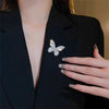 Rinhoo Full Zircon Wings Silver Color Butterfly Brooch For Women Rhinestone Insect Lapel Pins Animal Badge Jewelry - Image 5