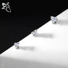 ZS 1 Piece Magnetic Clip-on Earrings Star Heart Shape CZ Crystal Ear Clip No Piercing Ear Stud No Pierced Earring Jewelry 4-8MM - Image 5