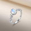 Silver Imitation Opal Moon Rings for Women Aesthetic Wedding Accessories Fancy Anniversary Gift Statement Jewelry - Image 5
