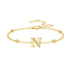 Silver Zircon Gold 26 Letter Bracelets For Woman Simple Jewelry Wedding Party GiftS Jewelry A - Image 27