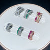 Hip Hop Women Jewelry Micro Pave Colorful Cubic Zirconia Cz Geometric Circle Lines Ear Cuff No Pierced Clip Stud Earrings - Image 4