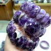 Amethyst Gemstone Bracelet Stone Bangle Gemstone Jewelry for Woman Birthstone for Aquarius for Gift - Image 3