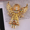 Fancy Enamel Little Angel Girl Brooch for Women Jewelry for Gown Gift Cute Pin - Image 5