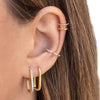 2/6PCS Mariasz Minimalist Stainless Steel Huggie Pvd Plated Gold Color Square Hoop Earrings for Women Men Classic Jewelry - Image 3