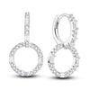 Silver Shining Zircon Earring Sparkling Simple Bow Irregular Curve Hoop Earring Jewelry Gifts for Women Men - Image 19