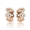 Rose Gold Series Silver Flamingo Giraffe Star and Moon Flower Earrings Elegant Party Jewelry Gifts - Image 16