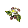 Magpie Brooch Cute Bird Flower Enamel Rhinestone Corsage Pin Clothing Accessories Jewelry - Image 6
