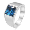 Big Square Cut Stone Signet Ring Large Colour Quartz Cocktail Ring For Women Men Jewelry Party Gifts - Image 7