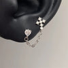 1pcs Quality Shiny Cross Zircon 316L Stainless Steel Ear Bone Nail Y2K Style Silver Color Earring for Women Cochlear Accessories - Image 13