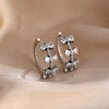 Charm Silver Moon Flower Snowflake Colorful Love Earrings, Suitable for European Women's Valentine's Day Jewelry Gifts - Image 6