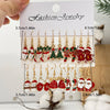 20PCS Women's Christmas Earring Set Holiday Earring Bell Bow Earring Snow Party Earring Christmas Gift - Image 4