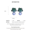 Light Imitation Pearl Earrings Women Zircon Crystal Earrings Snowflake Stud Earrings Jewelry For Party Wedding K - Image 6